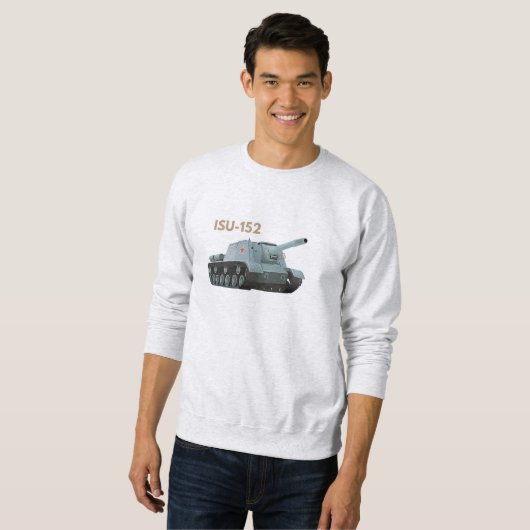 ISU-152 sowjetischer Tankzerstörer WW2 Sweatshirt (Vorne ganz)
