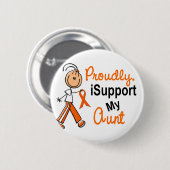 iSupport 1 SFT Leukämie Mitgliedstaat-Nieren-Krebs Button (Vorne & Hinten)