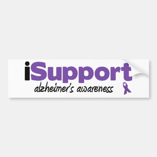 iSupport Alzheimers Autoaufkleber (Vorne)