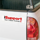 iSupport Herz-Krankheit Autoaufkleber (Auf Lkw)