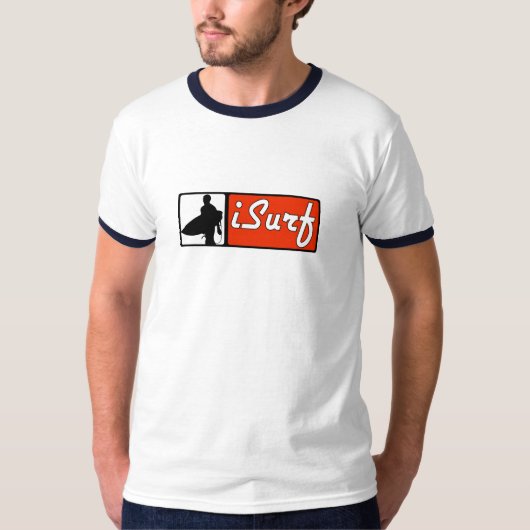 iSurf Rot T-Shirt (Vorderseite)