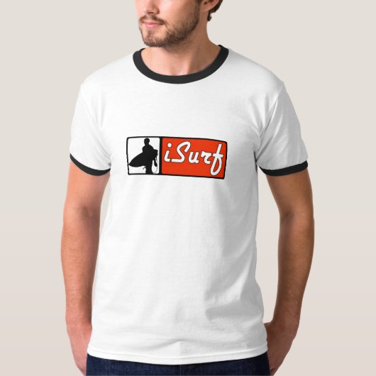 iSurf Rot T-Shirt (Vorderseite)