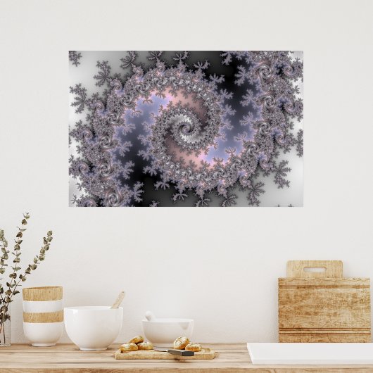 Isvirvel - Fraktal Poster (Küche)