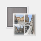 IT1500 Europa, Italien, Ravenna, Kühlschrank Magnet (Vorderseite/Rückseite)