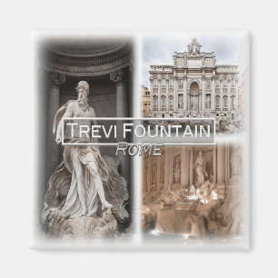 IT1503 Europa, Italien, Rom, Trevi-Brunnen, Kühlsc Magnet