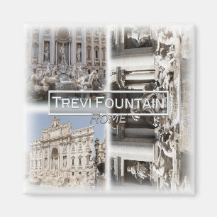 IT1504 Europa, Italien, Rom, Trevi-Brunnen, Kühlsc Magnet