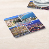 IT2027 Europa - Italien - Sardinien - Cagliari - H Rechteckiger Pappuntersetzer (angewinkelt)