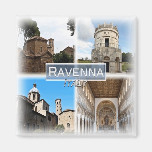 IT3252 Europa. Italien, Kühlschrank Ravenna Magnet (Vorne)