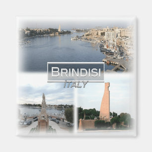 IT3257 Europa, Italien, Apulien, Brindisi, Kühlsch Magnet
