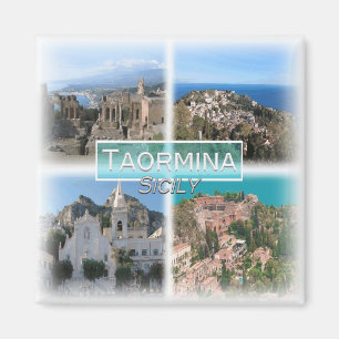 IT3271 Europa, Italien, Sizilien, Taormina, Kühlsc Magnet