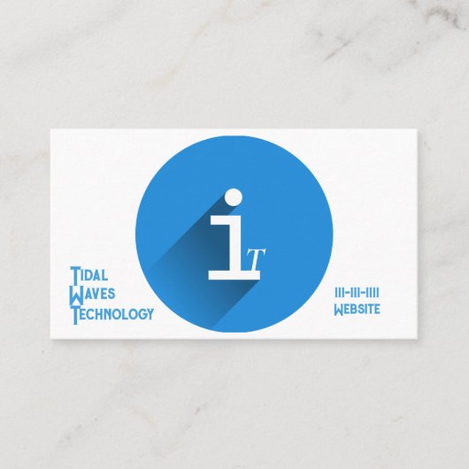 IT 3,5 Zoll x 2,0" Visitenkarte (Vorderseite)