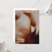 IT AIN"T THE MEAT KARTE (Vorderseite/Rückseite Beispiel)