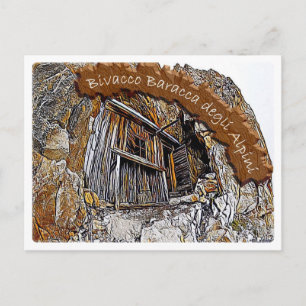 It - alpine hut Baracca degli Alpini - Dolomiti Postkarte