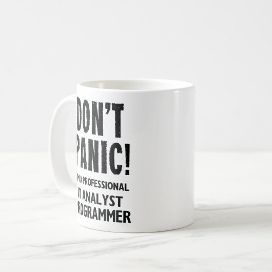 IT Analyst Programmer Kaffeetasse (Vorderseite Links)