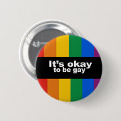 It' s-O.K., zum homosexueller Autoaufkleber Button (Vorne & Hinten)