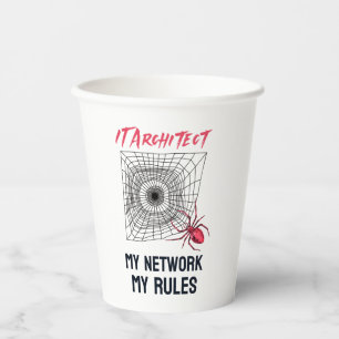 IT-Architekt: Mein Netzwerk, Meine Regeln Lustiges Pappbecher