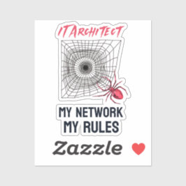 IT-Architektur: Mein Netzwerk, meine Regeln sind w Aufkleber