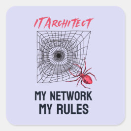 IT-Architektur: Mein Netzwerk, meine Regeln sind w Quadratischer Aufkleber