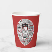 IT Balloon Doodle Art Pappbecher (Vorderseite)