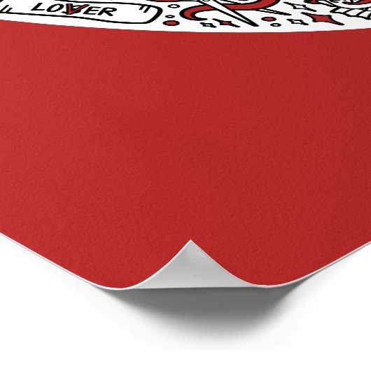 IT Balloon Doodle Art Poster (Ecke)