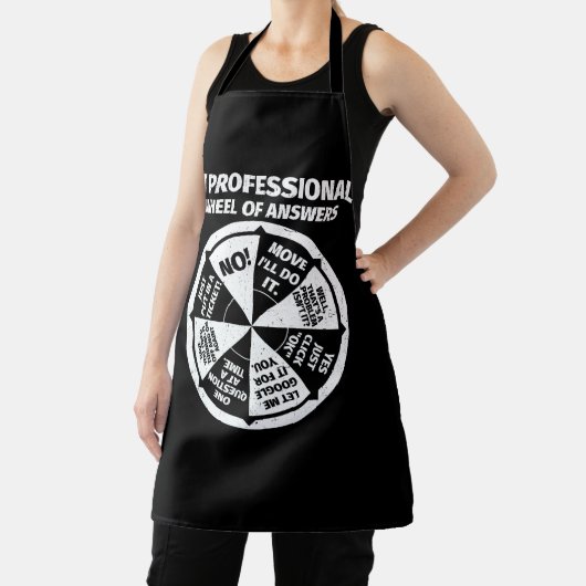 IT-Berufliches Geek Wheel of Answers Schürze (InSitu)