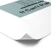 It Can’t Rain Forever – Minimal Motivational Poster (Ecke)