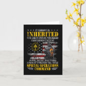 It Cannot Be Inherited Special Operations Command Karte (Gelbe Blume)