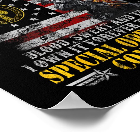 It Cannot Be Inherited Special Operations Command  Poster (Ecke)