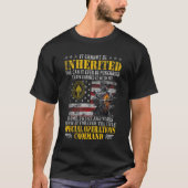 It Cannot Be Inherited Special Operations Command T-Shirt (Vorderseite)