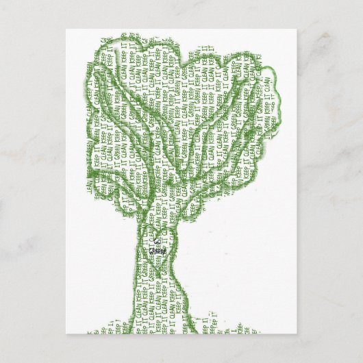 IT CLEAN behalten Postkarte (Vorderseite)