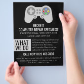 IT/Computer, Fachwerbung für Computerreparatur Flyer (Hand)