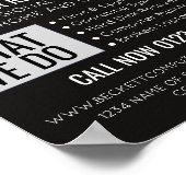 IT/Computer, Fachwerbung für Computerreparatur Poster (Ecke)