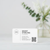 IT Consultant QR Code Logo Professional Visitenkarte (Stehend Vorderseite)