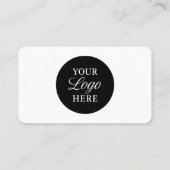 IT Consultant QR Code Logo Professional Visitenkarte (Rückseite)