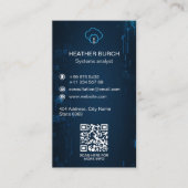 IT Consulting Business | Dunkle Marine Visitenkarte (Vorderseite)