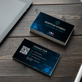 IT Consulting Business | Einfache dunkle Futuristi Visitenkarte