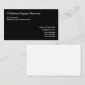 IT Desktop Support-Spezialist Visitenkarte (Vorne/Hinten)