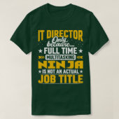 IT Director Job Title Funny IT Manager Führungskra T-Shirt (Design vorne)