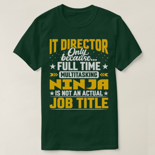 IT Director Job Title Funny IT Manager Führungskra T-Shirt (Design vorne)