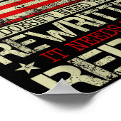 It Doesn't Need To Be Rewritten It Needs To Be Rer Poster (Ecke)