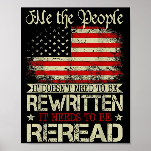It Doesn't Need To Be Rewritten It Needs To Be Rer Poster (Vorne)