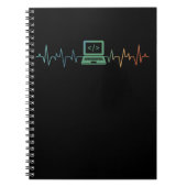 IT-Entwickler Computer-Heartbeat-Software-Coder Notizblock (Vorderseite)