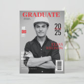 IT-Fachzeitschrift Foto Abschluss Einladung (Stehend Vorderseite)