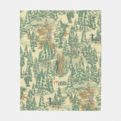 IT Forest Fishing Muster Fleecedecke (Vorderseite)