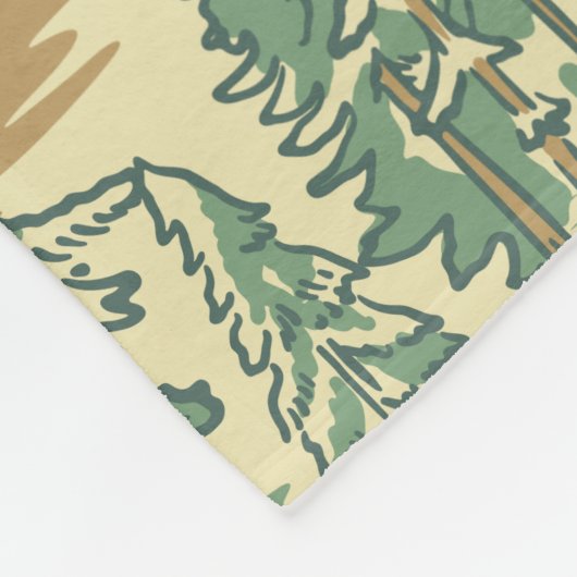 IT Forest Fishing Muster Fleecedecke (Ecke)