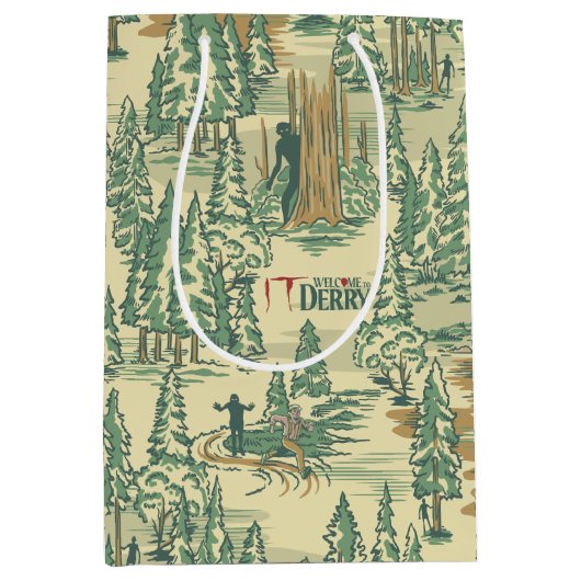 IT Forest Fishing Muster Mittlere Geschenktüte (Vorderseite)