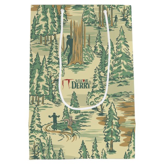 IT Forest Fishing Muster Mittlere Geschenktüte (Rückseite)