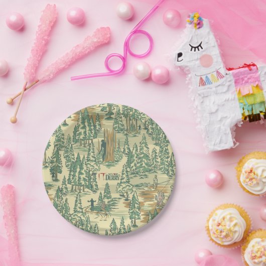 IT Forest Fishing Muster Pappteller (Party)