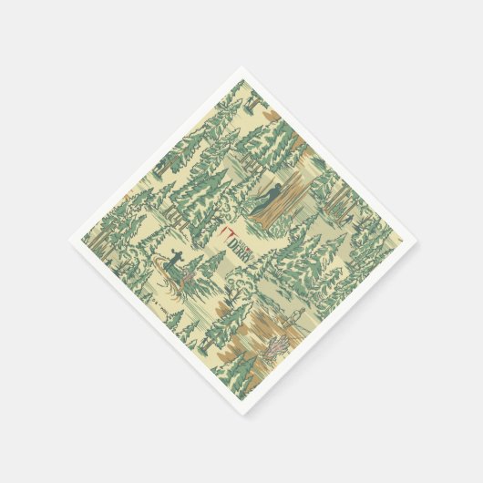 IT Forest Fishing Muster Serviette (Ecke)