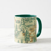 IT Forest Fishing Muster Tasse (VorderseiteRechts)